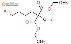 Propanedioic acid, (4-bromobutyl)methyl-, diethyl ester结构式图片|145283-19-8结构式图片