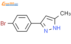 3-(4-溴苯基)-5-甲基-1H-吡唑结构式图片|145353-53-3结构式图片