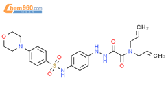 2-​(二-​2-​丙烯-​1-​基胺)​-​2-​氧代-乙酸-2-​[4-​[[[4-​(4-​吗啉基)​苯基]​磺酰]​氨基]​苯基]​酰肼结构式图片|145464-35-3结构式图片