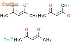 乙酰丙酮铥三水合物结构式图片|14589-44-7结构式图片