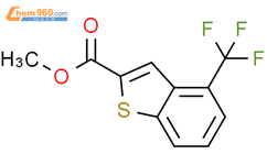 4-(三氟甲基)-1-苯并噻吩-2-羧酸甲酯结构式图片|146137-87-3结构式图片