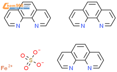 1,10-邻二氮杂菲硫酸亚铁盐结构式图片|14634-91-4结构式图片