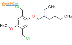 2,5-二(氯甲基)-1-甲氧基-4-(2-乙基己氧基)苯结构式图片|146370-52-7结构式图片