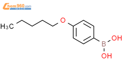 4-戊氧基苯硼酸结构式图片|146449-90-3结构式图片
