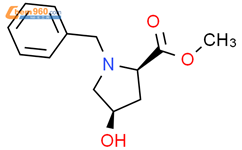 顺式-1-苄基-4-羟基-吡咯烷-2-羧酸甲酯结构式图片|1465782-95-9结构式图片