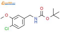 tert-butyl 4-chloro-3-methoxybenzylcarbamate结构式图片|1466515-55-8结构式图片