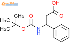 3-(Boc-氨基)-3-苯基丙酸结构式图片|14676-01-8结构式图片