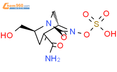 (1R,2S,5R)-2-(羟甲基)-7-氧-6-(磺基)-1,6-二氮杂双环[3.2.1]辛-3-烯-4-羧酰胺结构式图片|1467829-79-3结构式图片