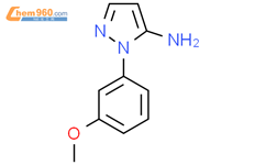 2-(3-methoxy-phenyl)-2H-pyrazol-3-ylamine结构式