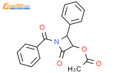 (3R,4S)-1-苯甲酰基-3-乙酰氧基-4-苯基-2-丙内酰胺结构式图片|146924-93-8结构式图片