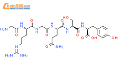 L-Tyrosine,N-[N-[N-[N-(N2-glycyl-L-arginyl)glycyl]-L-a-glutamyl]-L-seryl]- (9CI)结构式图片|147103-10-4结构式图片