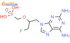 Phosphonic acid,[[2-(2,6-diamino-9H-purin-9-yl)-1-(fluoromethyl)ethoxy]methyl]-, (R)- (9CI)结构式图片|147127-17-1结构式图片