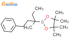 1,3,2-Dioxaborolane, 2-[(1R)-1-ethyl-1-methyl-3-phenylpropyl]-4,4,5,5-tetramethyl-结构式图片|1471992-16-1结构式图片