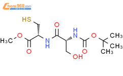 L-Cysteine, N-[N-[(1,1-dimethylethoxy)carbonyl]-D-seryl]-, methyl ester结构式图片|147214-84-4结构式图片