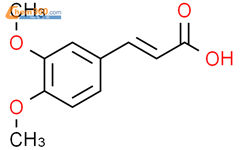 (E)-3-(3,4-二甲氧基苯基)丙烯酸结构式图片|14737-89-4结构式图片
