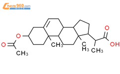 孕-5-烯-20-羧酸，3-（乙酰氧基）-，（3b，20S）-结构式图片|1474-14-2结构式图片