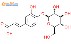 (E)-4-O-(beta-D-glucopyranosyl)caffeic acid结构式图片|147511-61-3结构式图片