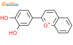 1-Benzopyrylium, 2-(3,4-dihydroxyphenyl)-结构式图片|147850-13-3结构式图片