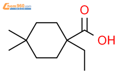 Cyclohexanecarboxylic acid, 1-ethyl-4,4-dimethyl-结构式图片|1479215-98-9结构式图片