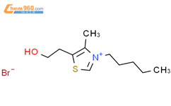 Thiazolium, 5-(2-hydroxyethyl)-4-methyl-3-pentyl-, bromide结构式图片|147928-45-8结构式图片