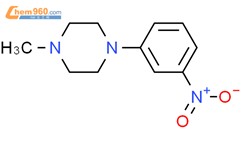 1-甲基-4-(3'-硝基苯基)哌嗪结构式图片|148546-97-8结构式图片