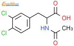 2-acetamido-3-(3,4-dichlorophenyl)propanoic acid结构式图片|148552-64-1结构式图片