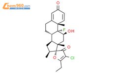 (17R)-4’-Chloro-5’-ethyl-9-fluoro-11β-hydroxy-16β-methylspiro[androsta-1,4-diene-17,2’(3’H)-furan]-3结构式图片|1486466-31-2结构式图片
