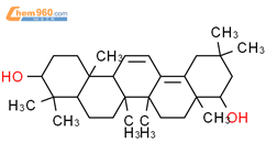 齐墩果酸-11,13（18）-二烯-3,22-二醇，（3b，22b）-（9CI）结构式图片|149183-66-4结构式图片
