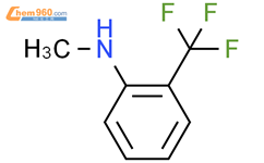2-(甲氨基)三氟甲苯结构式图片|14925-10-1结构式图片