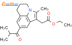 乙基 2-(8-异丁酰-2-甲基-5,6-二氢-4H-吡咯并[3,2,1-IJ]喹啉-1-基)醋酸盐结构式图片|149542-80-3结构式图片