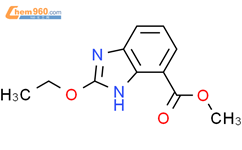 2-乙氧基苯并咪唑-4-羧酸甲酯结构式图片|150058-27-8结构式图片
