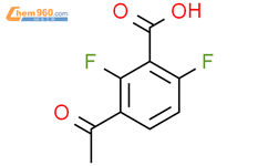 3-乙酰基-2,6-二氟苯甲酸结构式图片|1503929-18-7结构式图片