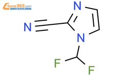 1-(二氟甲基)-1H-咪唑-2-甲腈结构式图片|1506077-40-2结构式图片