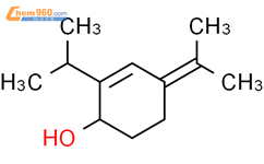 2-环己烯-1-醇，2-（1-甲基乙基）-4-（1-甲基亚乙基）-结构式图片|150956-50-6结构式图片