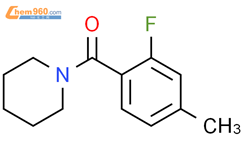 (2-氟-4-甲基苯基)(哌啶-1-基)甲酮结构式图片|1511648-23-9结构式图片