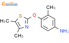 4-[(4,5-二甲基-2-噻唑基)氧基]-3-甲基苯胺结构式图片|1513824-33-3结构式图片