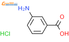 3-氨基苯甲酸盐酸盐结构式图片|15151-51-6结构式图片