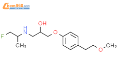 2-Propanol,1-[(2-fluoro-1-methylethyl)amino]-3-[4-(2-methoxyethyl)phenoxy]-结构式图片|151560-54-2结构式图片