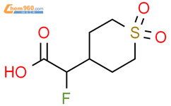 2H-Thiopyran-4-acetic acid, α-fluorotetrahydro-, 1,1-dioxide结构式图片|1516257-40-1结构式图片