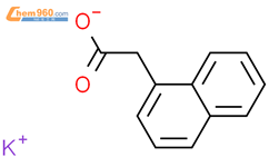 Alpha-萘醋酸钾结构式图片|15165-79-4结构式图片
