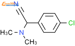 2-(4-Chlorophenyl)-2-(dimethylamino)acetonitrile结构式图片|15190-08-6结构式图片