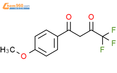 4,4,4-三氟-1-(4-甲氧基苯基)-1,3-丁烷二酮结构式图片|15191-68-1结构式图片