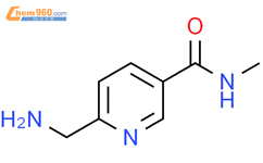 3-Pyridinecarboxamide, 6-(aminomethyl)-N-methyl-结构式图片|1523072-63-0结构式图片