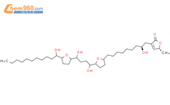 2（5H）-呋喃酮，3-[（2R）-9-[（2R，5S）-5-[（1S，4R）-1,4-二羟基-4-[（2R，5R）-四氢呋喃-5-[（1S）-1-羟基十一烷基]-2-呋喃基]丁基]四氢呋喃基]-2-羟基壬基]-5-甲基-（5S）-结构式图片|152323-84-7结构式图片