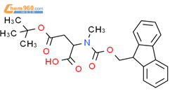 Fmoc-N-甲基-L-天冬氨酸 4-叔丁酯结构式图片|152548-66-8结构式图片