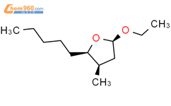 Furan,5-ethoxytetrahydro-3-methyl-2-pentyl-, (2a,3a,5b)- (9CI)结构式图片|152931-03-8结构式图片