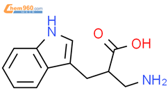 2-(aminomethyl)-3-(1H-indol-3-yl)propanoic acid结构式图片|153-95-7结构式图片