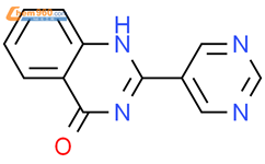 2-(5-嘧啶基)-4(3H)-喹唑啉酮结构式图片|1537180-43-0结构式图片