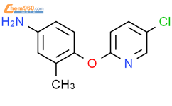 4-​[(5-​氯-​2-​吡啶基)氧基]​-​3-​甲基-苯胺结构式图片|1538027-03-0结构式图片