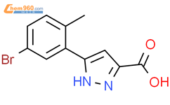 1H-Pyrazole-3-carboxylic acid, 5-(5-bromo-2-methylphenyl)-结构式图片|1540496-09-0结构式图片